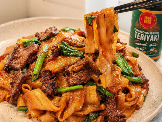 Crispy Teriyaki Beef Ho Fun (Air Fryer Recipe) 香脆照燒牛河 (氣炸鍋食譜）
