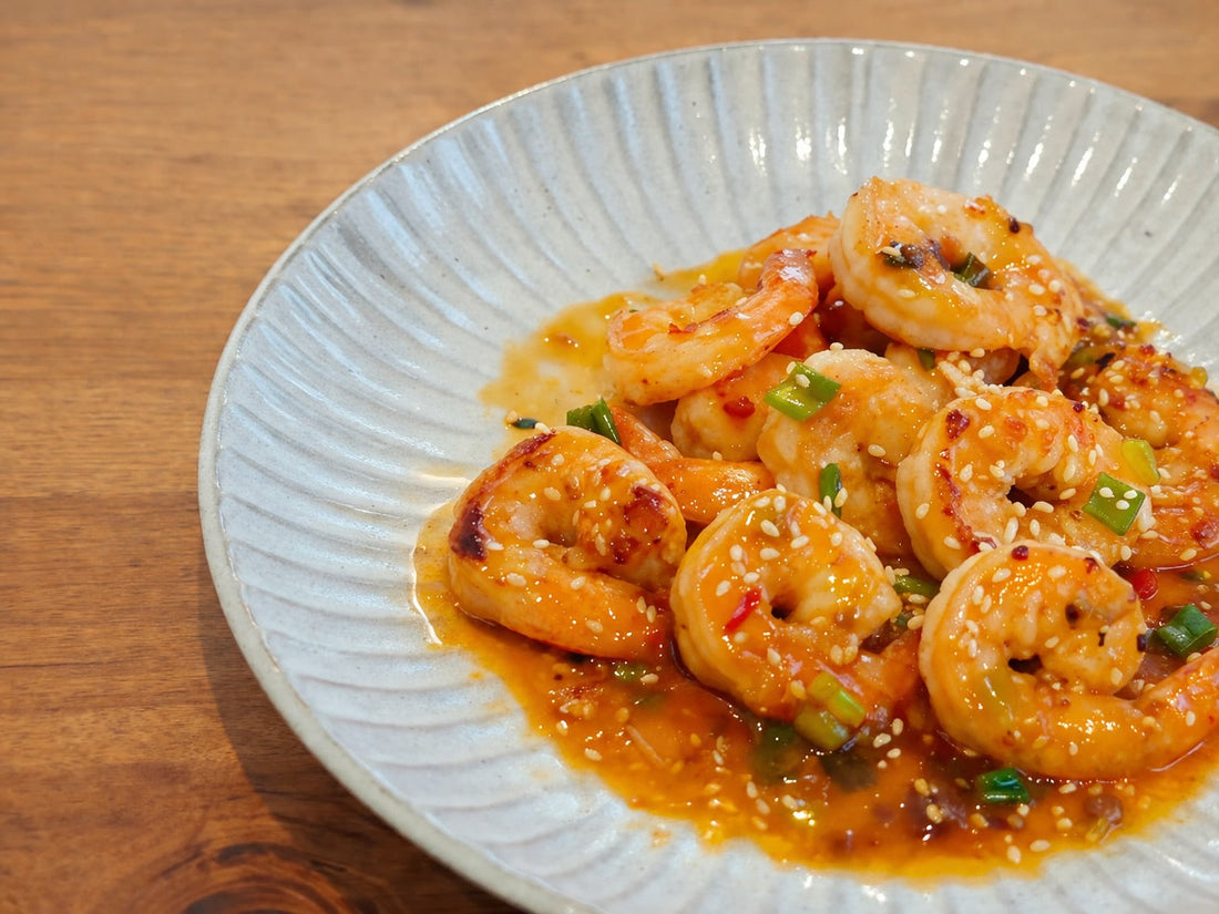 Pan-seared Sweet and Sour Prawns 香煎甜酸蝦球