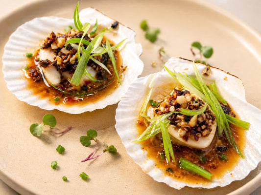 Steamed Scallops with Garlic and XO Sauce 蒜蓉 XO 醬蒸帶子