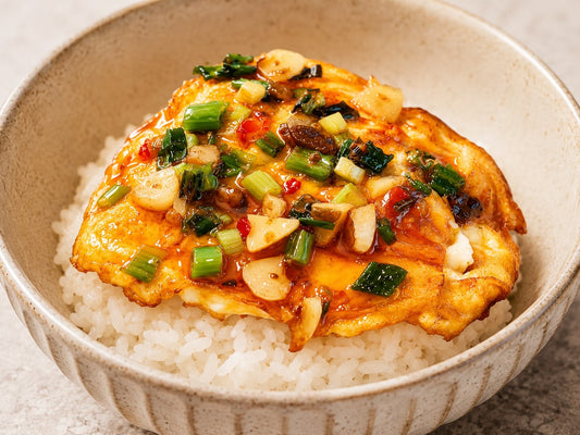 Sweet & Sour Egg Rice Bowl Recipe 甜酸煎蛋飯食譜