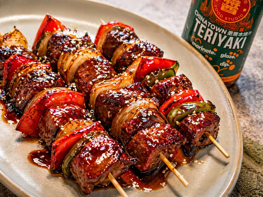 Teriyaki Beef Skewers (Air Fryer Recipe)